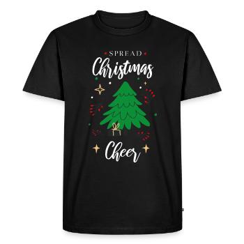 Spread Christmas Cheer - Christmas Design - Men's Premium Organic T-Shirt - black - Front - Nico (187cm)