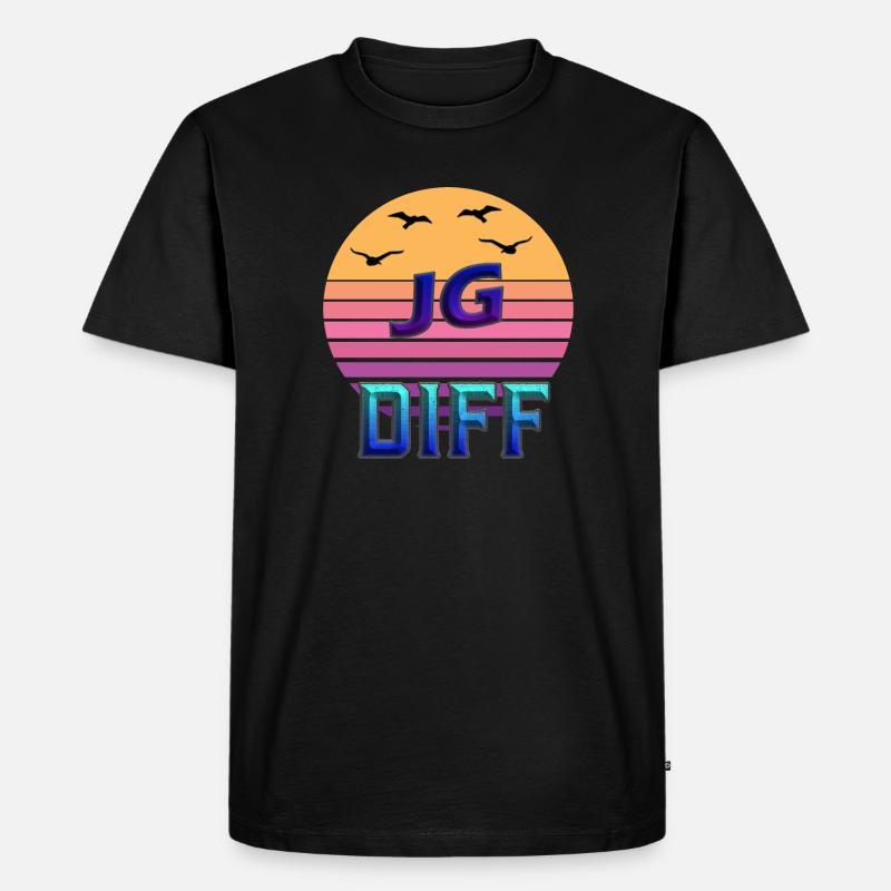 Mid,Supp,Adc,Top,Jgl,Jg Diff,Difference Legends - Männer Premium Bio T-Shirt - Schwarz