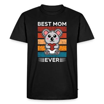 Meilleure maman de tous les temps - T-shirt Premium bio Homme - noir - Devant - Nico (187cm)