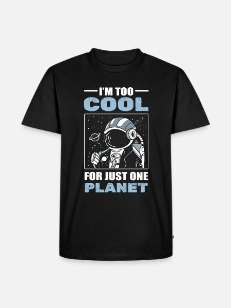 Astronaut Planet Aerospace Engineers - Men's Premium Organic T-Shirt - black
