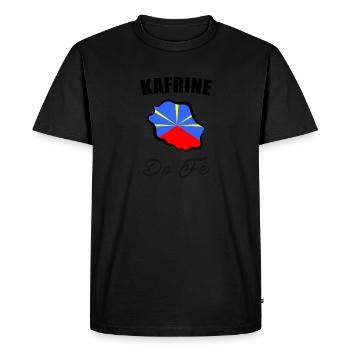 Kafrine Do Fé - Ile De La Réunion 974 - T-shirt Premium bio Homme - noir - Devant - Nico (187cm)