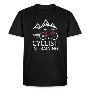 Cyclist en formation - T-shirt Premium bio Homme - noir - Devant - Nico (187cm)