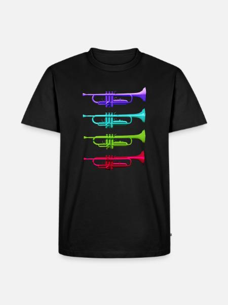 Trompettes - T-shirt Premium bio Homme - noir