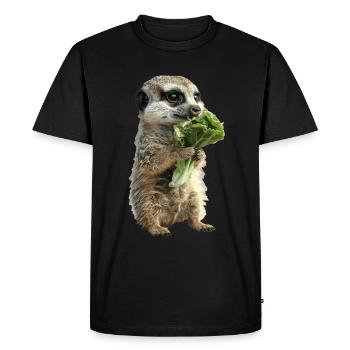 Suricate - T-shirt Premium bio Homme - noir - Devant - Nico (187cm)