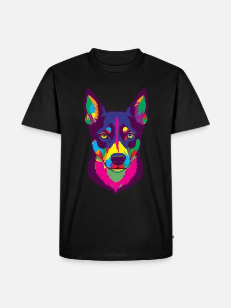 Kelpie Dog Gift - Men's Premium Organic T-Shirt - black