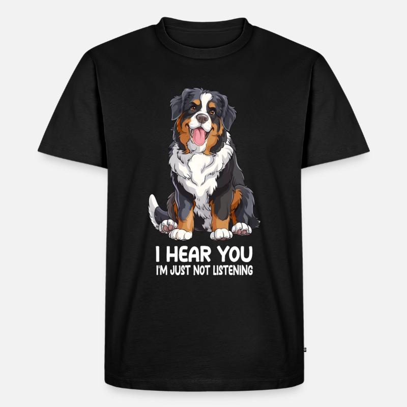 Burnese Sennenhund - Männer Premium Bio T-Shirt - Schwarz