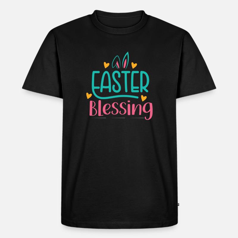 Happy Easter Easter Blessing - Men's Premium Organic T-Shirt - black