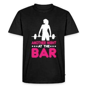 Une autre nuit au bar 3 - T-shirt Premium bio Homme - noir - Devant - Nico (187cm)
