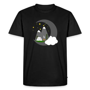 CAMPEN STAR HEAVEN - T-shirt Premium bio Homme - noir - Devant - Nico (187cm)