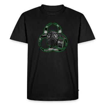 Masque à gaz -Toxique - T-shirt Premium bio Homme - noir - Devant - Nico (187cm)