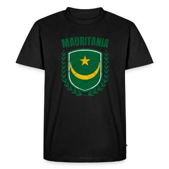 Mauritania - Men's Premium Organic T-Shirt - black - Front - Nico (187cm)