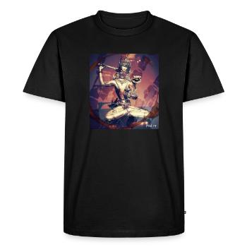 Collection Méditation - T-shirt Premium bio Homme - noir - Devant - Nico (187cm)