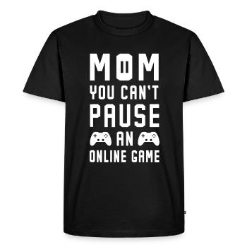 Jeux vidéo drôles Citation Jeu en ligne - T-shirt Premium bio Homme - noir - Devant - Nico (187cm)