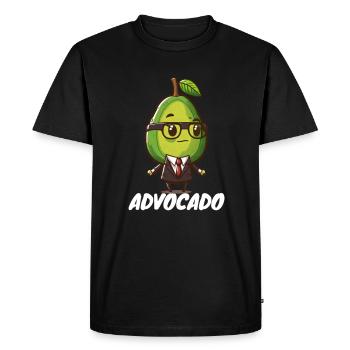Avocat Avocat Avocat Avocat Avocat Vegan - T-shirt Premium bio Homme - noir - Devant - Nico (187cm)