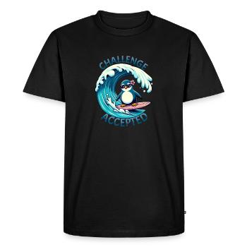 Challenge Accepted - Men's Premium Organic T-Shirt - black - Front - Nico (187cm)