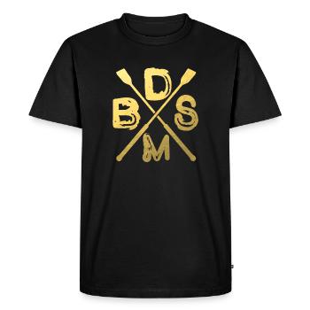 bdsm cultures cultures servitude SM - T-shirt Premium bio Homme - noir - Devant - Nico (187cm)