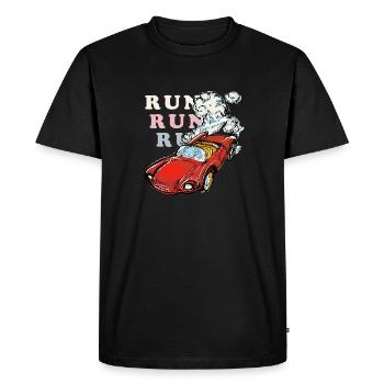 The Red Car at Full Throttle - Men's Premium Organic T-Shirt - black - Front - Nico (187cm)
