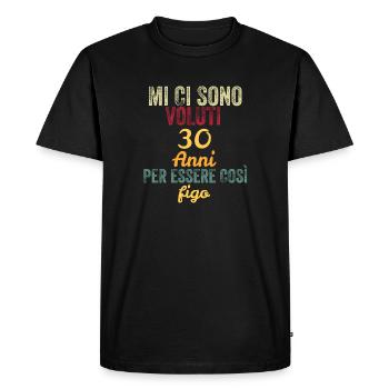 It Took 30 Years to Be So Cool - Men's Premium Organic T-Shirt - black - Front - Nico (187cm)