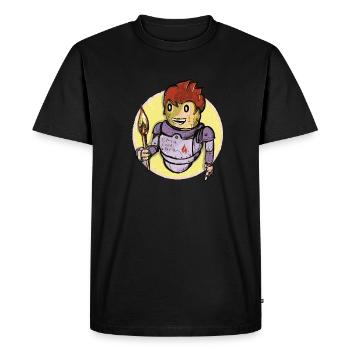 Guide des incendies - T-shirt Premium bio Homme - noir - Devant - Nico (187cm)