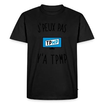 J'peux pas y'a TPMP - T-shirt Premium bio Homme - noir - Devant - Nico (187cm)