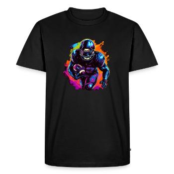American Football Sports Fans & Football Players - Men's Premium Organic T-Shirt - black - Front - Nico (187cm)