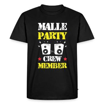 Équipage de Malle Party - T-shirt Premium bio Homme - noir - Devant - Nico (187cm)