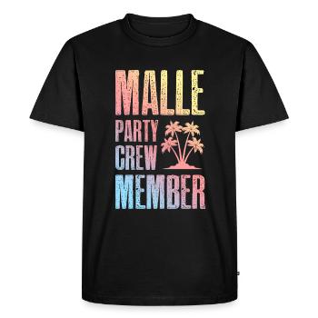 Équipage de Malle Party - T-shirt Premium bio Homme - noir - Devant - Nico (187cm)