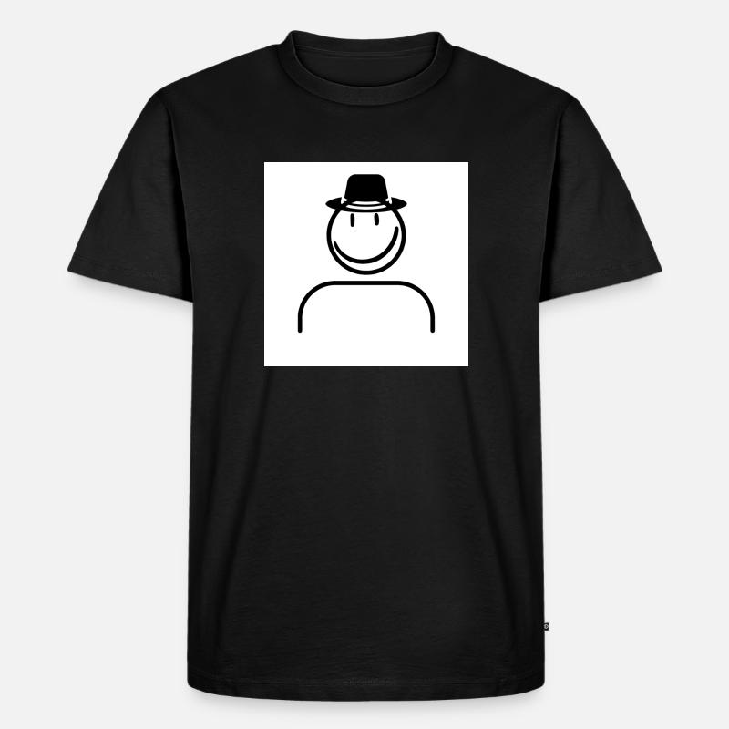 Lustiger typ - Männer Premium Bio T-Shirt - Schwarz