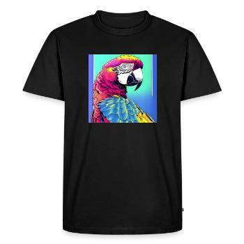Ara néon - T-shirt Premium bio Homme - noir - Devant - Nico (187cm)