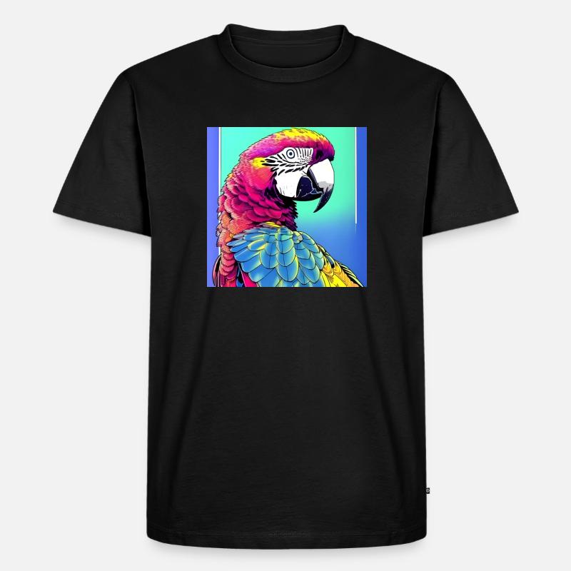 Neon Ara - Männer Premium Bio T-Shirt - Schwarz