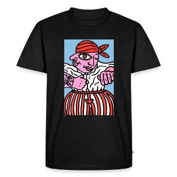 Lou Nissart - T-shirt Premium bio Homme - noir - Devant - Nico (187cm)