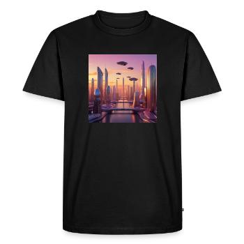 Art - T-shirt Premium bio Homme - noir - Devant - Nico (187cm)