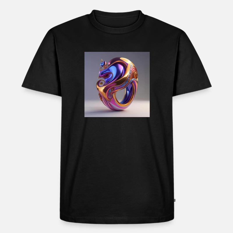 Kunst Ring - Männer Premium Bio T-Shirt - Schwarz