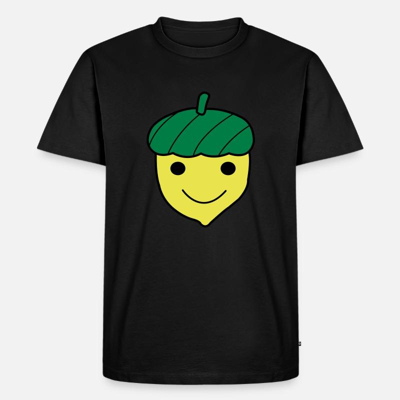 Blije Eikel - Männer Premium Bio T-Shirt - Schwarz