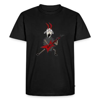 Hardrock Bock - Men's Premium Organic T-Shirt - black - Front - Nico (187cm)