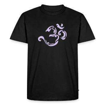 Tribal Om design hindouisme spirituelle symbole yoga - T-shirt Premium bio Homme - noir - Devant - Nico (187cm)