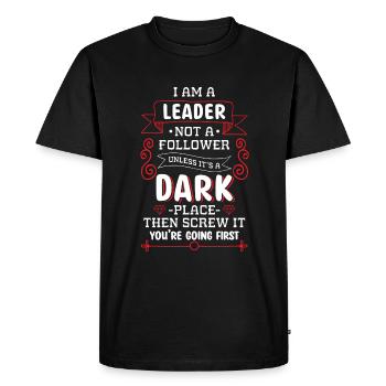 Head of Office Company Team - Men's Premium Organic T-Shirt - black - Front - Nico (187cm)
