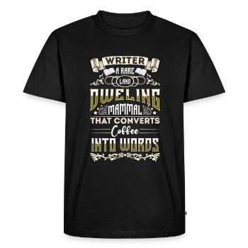 Writer Profession Writer Crime Novel - Men's Premium Organic T-Shirt - black - Front - Nico (187cm)