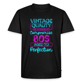 Couleurs lumineuses Cool Nostalgie - T-shirt Premium bio Homme - noir - Devant - Nico (187cm)