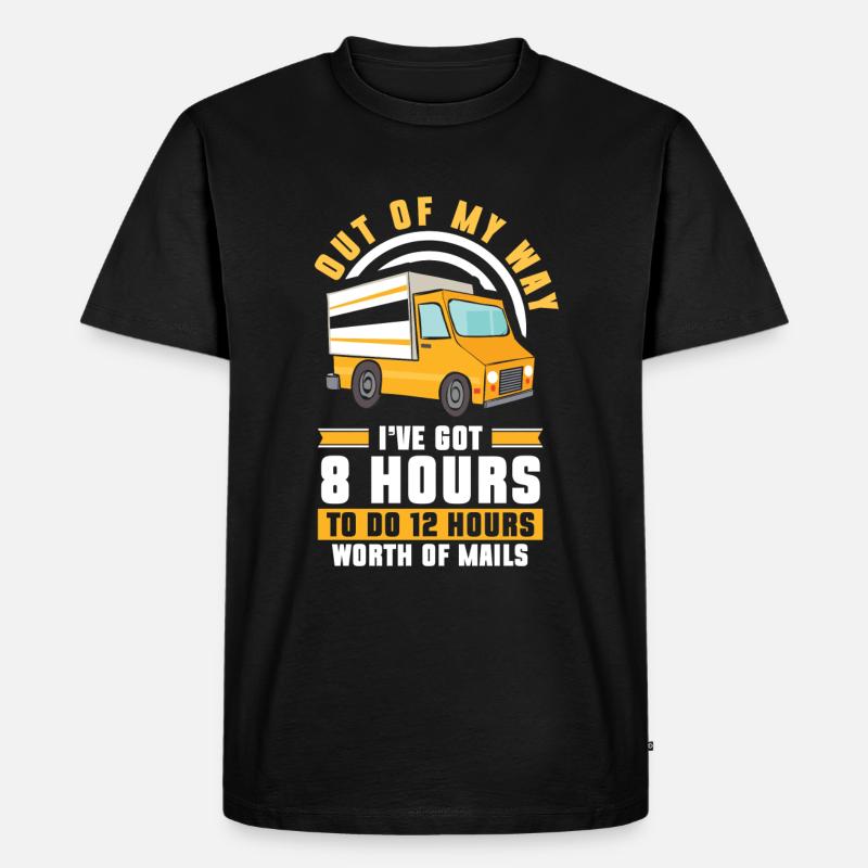 Postman Postman Parcels Courier Service - Men's Premium Organic T-Shirt - black