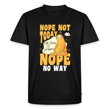 Sleepers slumber tired - Men's Premium Organic T-Shirt - black - Front - Nico (187cm)