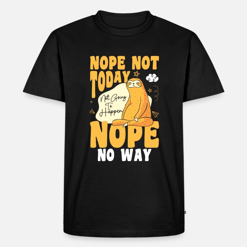 Schläfer Schlummern Müde - Männer Premium Bio T-Shirt - Schwarz