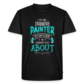 Rôle d’artisan artiste - T-shirt Premium bio Homme - noir - Devant - Nico (187cm)