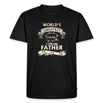 Le plus grand papillon du monde - T-shirt Premium bio Homme - noir - Devant - Nico (187cm)
