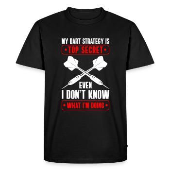 Dartboard Game Bullseye Competition - Men's Premium Organic T-Shirt - black - Front - Nico (187cm)