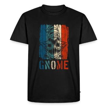 Gnome de jardin Gnome Noël chapeau pointu - T-shirt Premium bio Homme - noir - Devant - Nico (187cm)