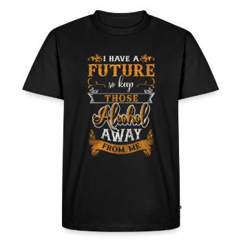 Alcohol-Free Healthy Drinking Reboot - Men's Premium Organic T-Shirt - black - Front - Nico (187cm)