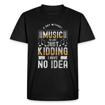 Musique Taste Band Lifestyle - T-shirt Premium bio Homme - noir - Devant - Nico (187cm)