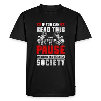 Nerds de la convention japonaise mignons - T-shirt Premium bio Homme - noir - Devant - Nico (187cm)