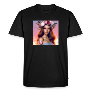 Beautiful. - Men's Premium Organic T-Shirt - black - Front - Nico (187cm)